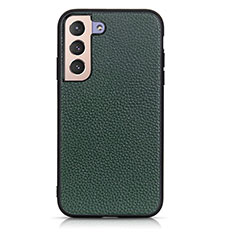 Funda Lujo Cuero Carcasa B05H para Samsung Galaxy S21 FE 5G Verde