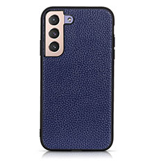 Funda Lujo Cuero Carcasa B05H para Samsung Galaxy S22 Plus 5G Azul