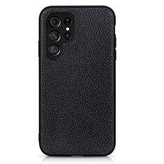 Funda Lujo Cuero Carcasa B05H para Samsung Galaxy S23 Ultra 5G Negro