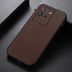 Funda Lujo Cuero Carcasa B05H para Vivo iQOO Neo6 5G Marron