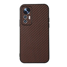 Funda Lujo Cuero Carcasa B05H para Xiaomi Mi 12 5G Marron