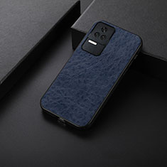 Funda Lujo Cuero Carcasa B05H para Xiaomi Poco F4 5G Azul