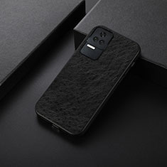 Funda Lujo Cuero Carcasa B05H para Xiaomi Redmi K40S 5G Negro