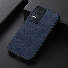 Funda Lujo Cuero Carcasa B05H para Xiaomi Redmi K50 Pro 5G Azul