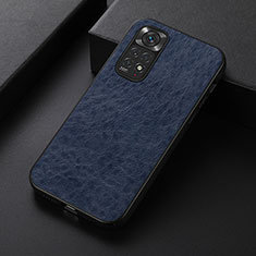 Funda Lujo Cuero Carcasa B05H para Xiaomi Redmi Note 11S 4G Azul