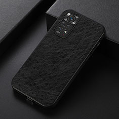 Funda Lujo Cuero Carcasa B05H para Xiaomi Redmi Note 11S 4G Negro