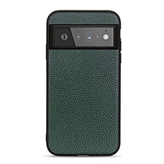 Funda Lujo Cuero Carcasa B06H para Google Pixel 6 Pro 5G Verde