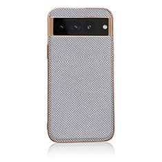 Funda Lujo Cuero Carcasa B06H para Google Pixel 7 Pro 5G Plata