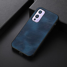 Funda Lujo Cuero Carcasa B06H para OnePlus 9 5G Azul