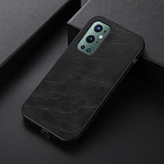 Funda Lujo Cuero Carcasa B06H para OnePlus 9 Pro 5G Negro