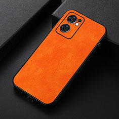 Funda Lujo Cuero Carcasa B06H para OnePlus Nord CE 2 5G Naranja