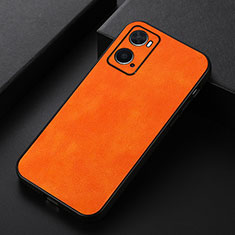 Funda Lujo Cuero Carcasa B06H para Oppo A36 Naranja