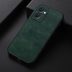 Funda Lujo Cuero Carcasa B06H para Oppo Find X5 Lite 5G Verde