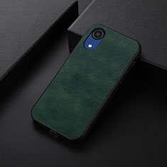 Funda Lujo Cuero Carcasa B06H para Samsung Galaxy A03 Core Verde