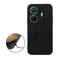 Funda Lujo Cuero Carcasa B06H para Vivo T1 5G Negro