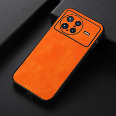 Funda Lujo Cuero Carcasa B06H para Vivo X Note Naranja