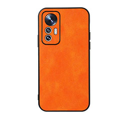 Funda Lujo Cuero Carcasa B06H para Xiaomi Mi 12 Lite 5G Naranja