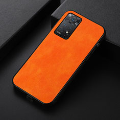 Funda Lujo Cuero Carcasa B06H para Xiaomi Redmi Note 12 Pro 4G Naranja