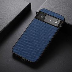 Funda Lujo Cuero Carcasa B07H para Google Pixel 6 5G Azul