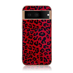 Funda Lujo Cuero Carcasa B07H para Google Pixel 6a 5G Rojo