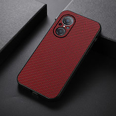 Funda Lujo Cuero Carcasa B07H para Huawei Honor 50 SE 5G Rojo