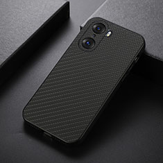 Funda Lujo Cuero Carcasa B07H para Huawei Honor 60 Pro 5G Negro