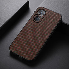 Funda Lujo Cuero Carcasa B07H para Huawei Nova 9 SE Marron