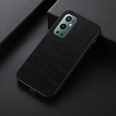 Funda Lujo Cuero Carcasa B07H para OnePlus 9 Pro 5G Negro