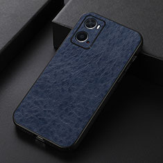 Funda Lujo Cuero Carcasa B07H para Oppo A36 Azul