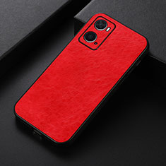 Funda Lujo Cuero Carcasa B07H para Oppo A36 Rojo