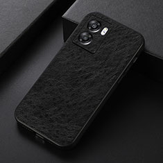 Funda Lujo Cuero Carcasa B07H para Oppo A57 5G Negro