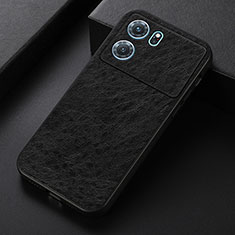 Funda Lujo Cuero Carcasa B07H para Oppo K10 5G Negro