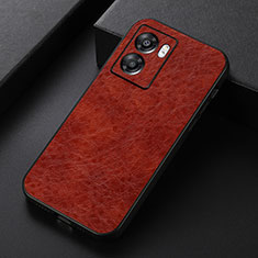 Funda Lujo Cuero Carcasa B07H para Realme V23i 5G Marron