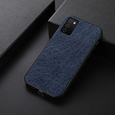 Funda Lujo Cuero Carcasa B07H para Samsung Galaxy A02s Azul