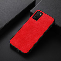 Funda Lujo Cuero Carcasa B07H para Samsung Galaxy A03s Rojo