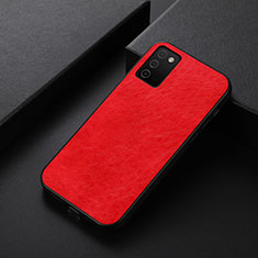 Funda Lujo Cuero Carcasa B07H para Samsung Galaxy F02S SM-E025F Rojo