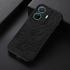 Funda Lujo Cuero Carcasa B07H para Vivo iQOO Z6 Pro 5G Negro