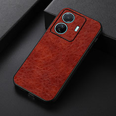 Funda Lujo Cuero Carcasa B07H para Vivo T1 5G Marron