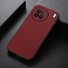 Funda Lujo Cuero Carcasa B07H para Vivo X90 5G Rojo