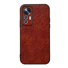 Funda Lujo Cuero Carcasa B07H para Xiaomi Mi 12 5G Marron