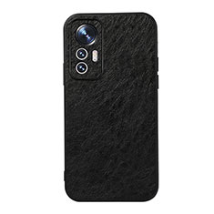 Funda Lujo Cuero Carcasa B07H para Xiaomi Mi 12 5G Negro