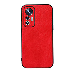 Funda Lujo Cuero Carcasa B07H para Xiaomi Mi 12 Lite 5G Rojo