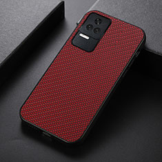 Funda Lujo Cuero Carcasa B07H para Xiaomi Poco F4 5G Rojo