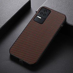 Funda Lujo Cuero Carcasa B07H para Xiaomi Redmi K40S 5G Marron