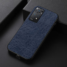 Funda Lujo Cuero Carcasa B07H para Xiaomi Redmi Note 12 Pro 4G Azul