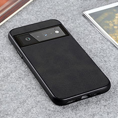 Funda Lujo Cuero Carcasa B08H para Google Pixel 6 5G Negro