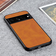 Funda Lujo Cuero Carcasa B08H para Google Pixel 7 Pro 5G Marron