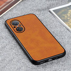 Funda Lujo Cuero Carcasa B08H para Huawei Honor 50 SE 5G Marron