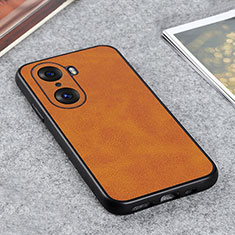 Funda Lujo Cuero Carcasa B08H para Huawei Honor 60 Pro 5G Marron