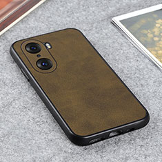 Funda Lujo Cuero Carcasa B08H para Huawei Honor 60 Pro 5G Verde